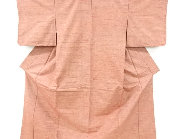 JAPANESE KIMONO / ANTIQUE KIMONO / SILK / HAND WOVEN TSUMUGI / STRIPE